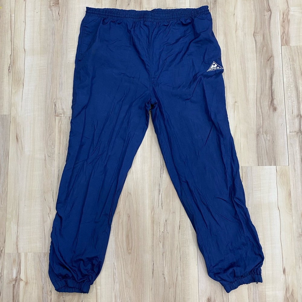 Vintage Pro Line Apex One 90s Indigo Blue Embroidered Logo Sweatpants Sz XL RARE
